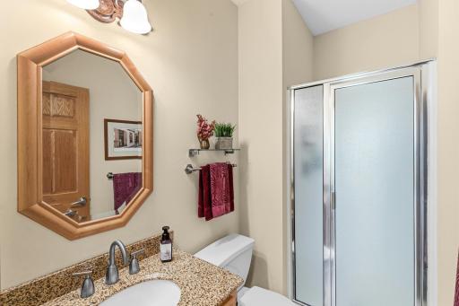 Three quarter bath directly across from second bedroom