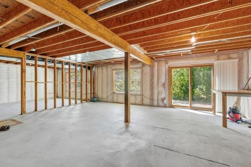 Lower level is a walkout to back yard with sliding door and large windows. Look at all that space in the lower level waiting for your imagination!