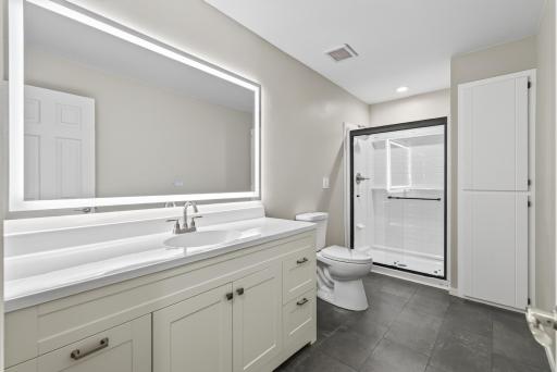 Upper Level 3/4 Bathroom. Completely Updated!!