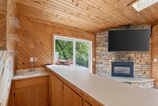 Wet Bar in Family Room