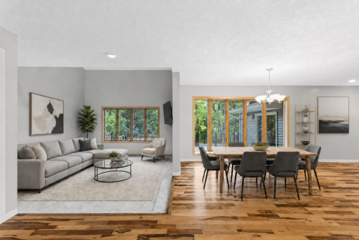 **Virtual Staging** Living Room/Dining Room