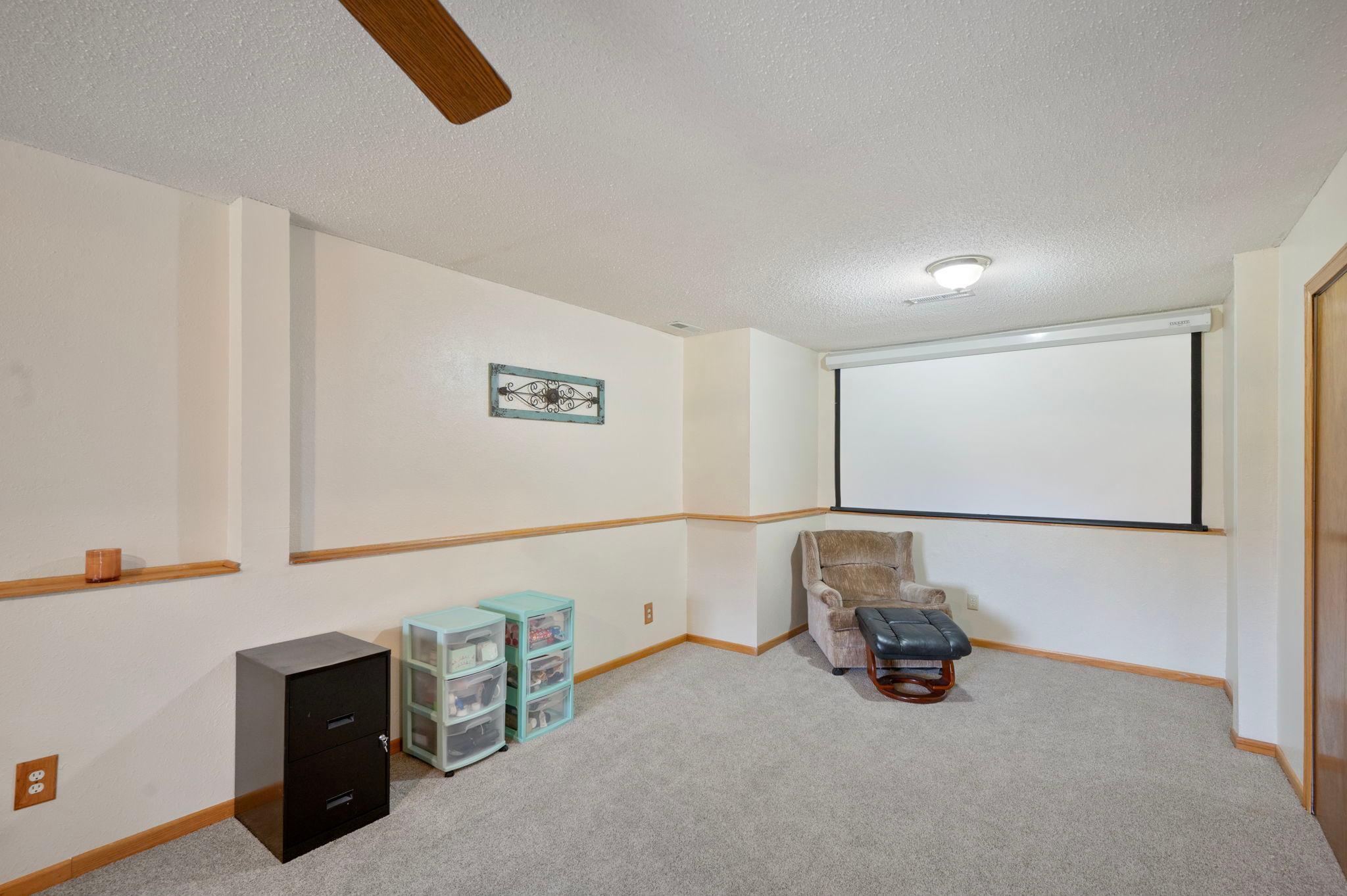 Lower Level Bedroom with Theater Room