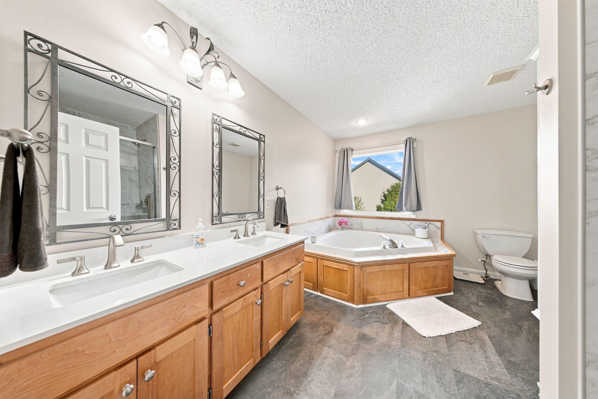 Primary Bathroom - Separate Jetted Tub & Shower