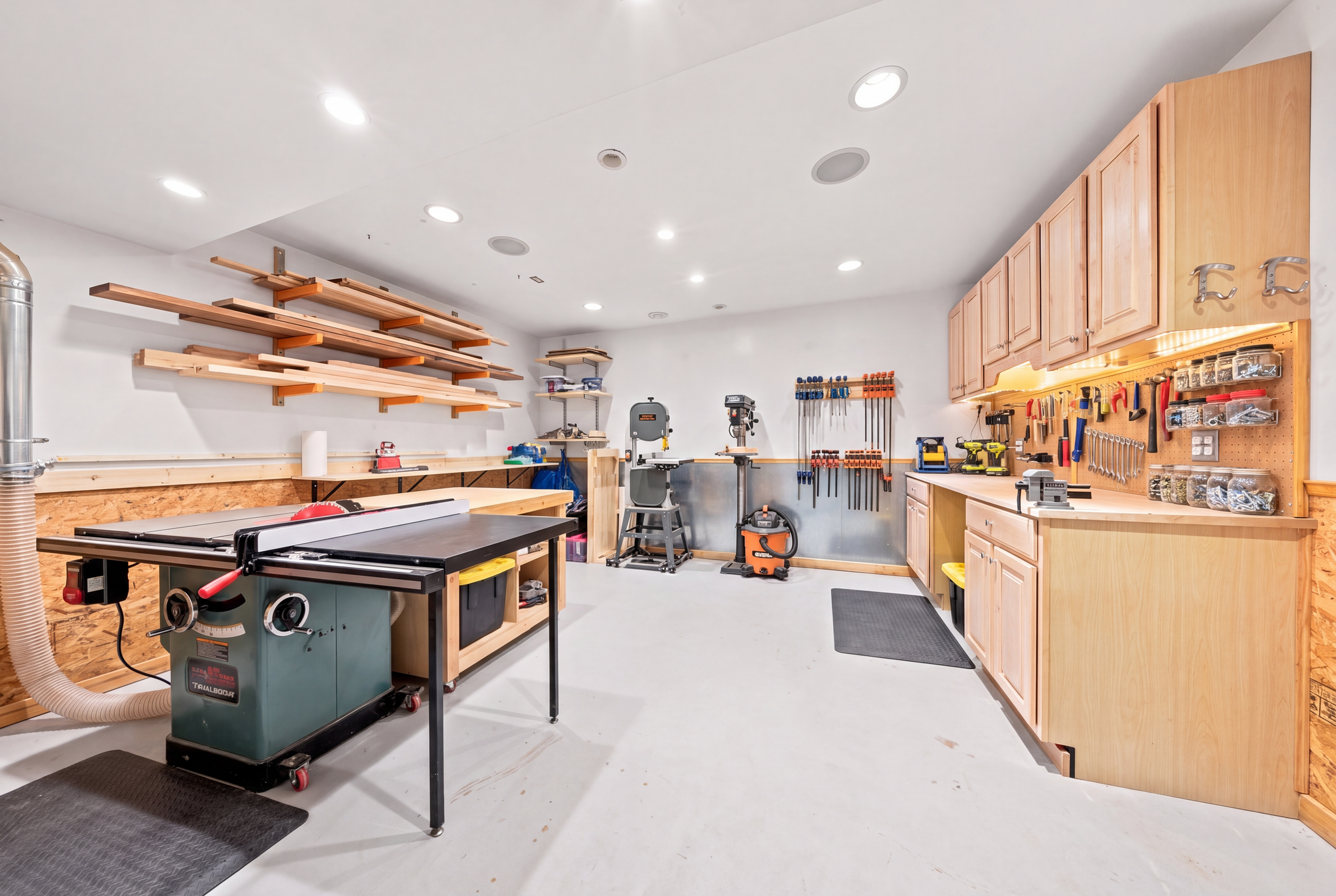 Workshop - Basement (Virtually Staged)