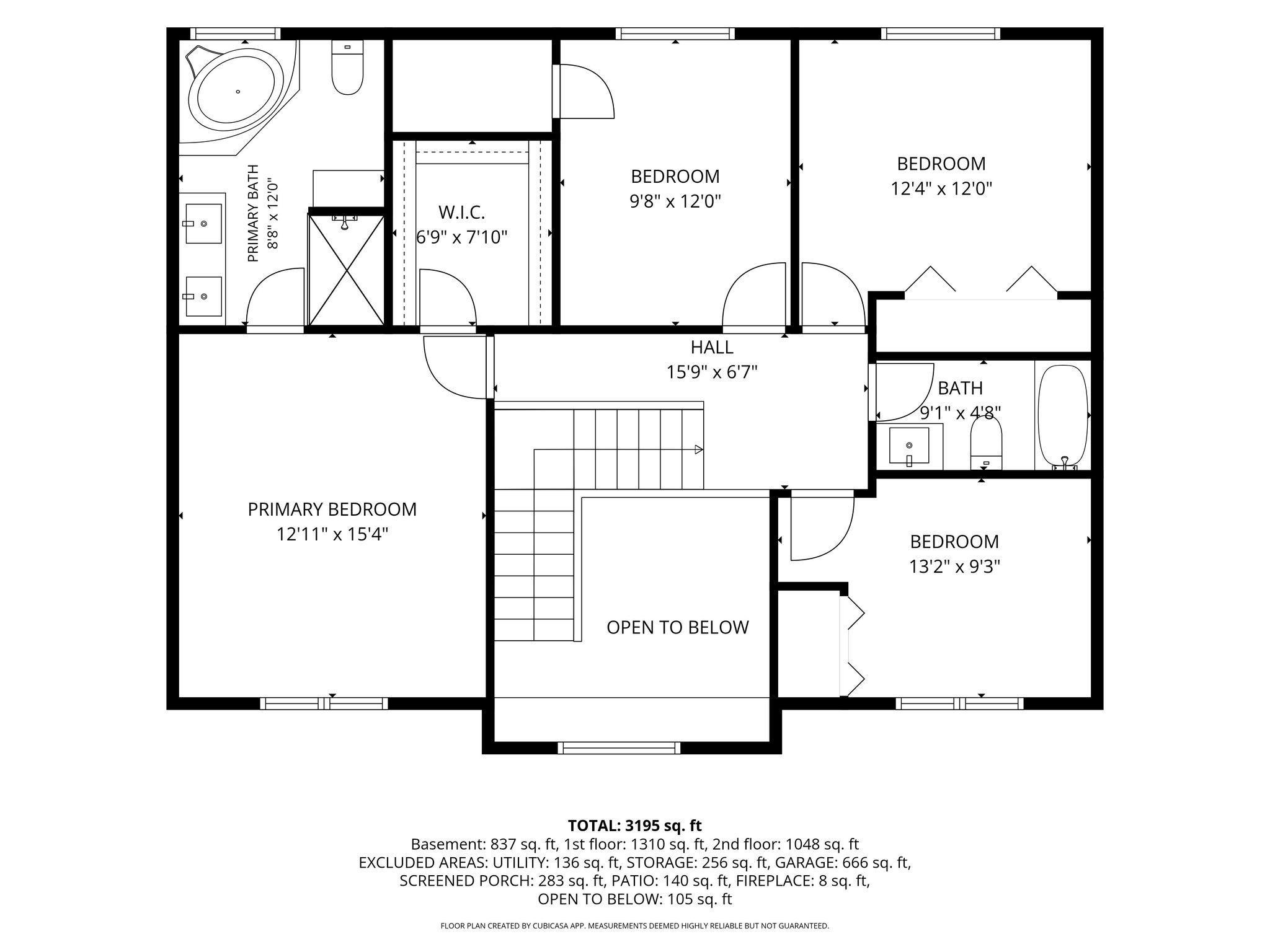 Upper Level Floor Plan
