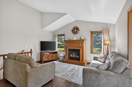 Living room with gas fireplace