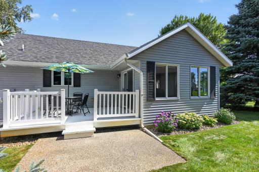 Nice sized shaded deck and patio!
