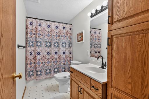 Full bath on the lower level