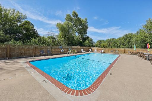 The pool is just steps away from your front door!