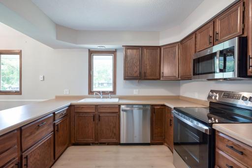 Brand New Appliances and Natural light in the kitchen