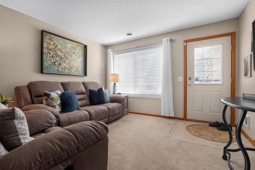 Keep it clean: entry area for removing boots and shoes in bad weather. Plenty of east light and if you have big furniture, no problem.