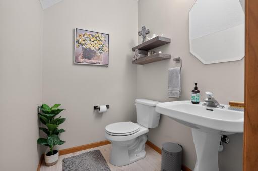 Half bath is nice to have when there are guests and you want to keep the upper level bedrooms private.