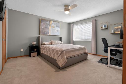 Loads of space, this bedroom for a lot of furniture, or even a home office