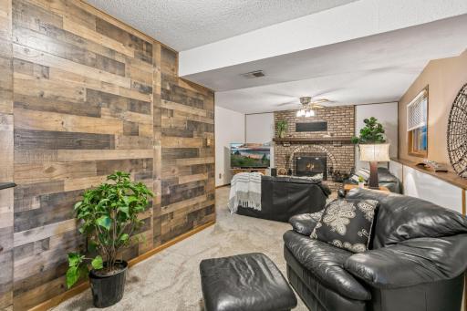 Area currently being used as an office area just of the cozy family room.