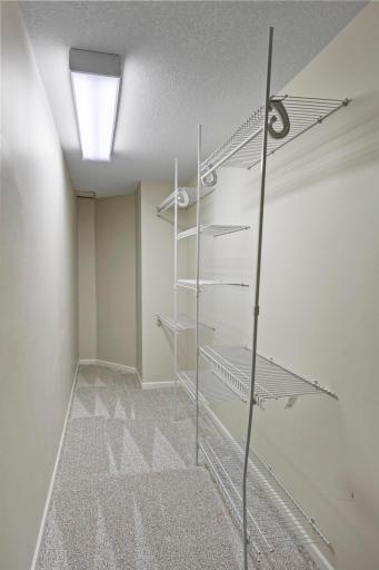 Storage space behind 4th bedroom