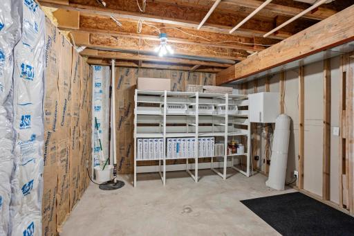 Clean and open storage space/utility area