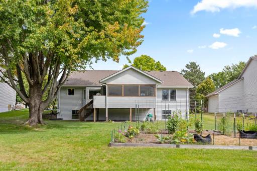 Beautifully maintained yard, and perennial garden