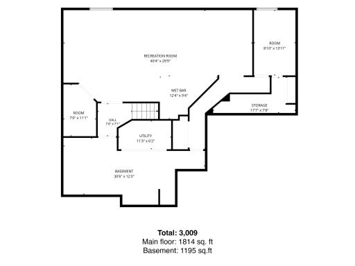 Lower Level floor plan
