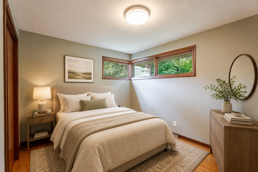 Virtually Staged Bedroom