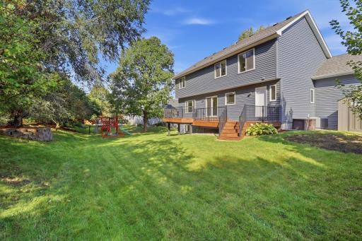 Spacious lot 0.28 acres includes playset and storage shed with the sale of the home.