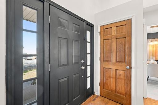 Entryway closet for all your guests coats