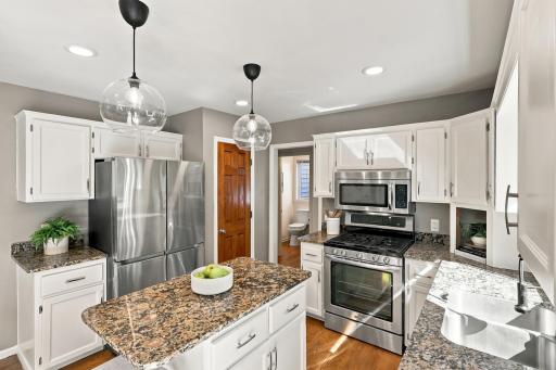 Island space for dinner prep and gathering