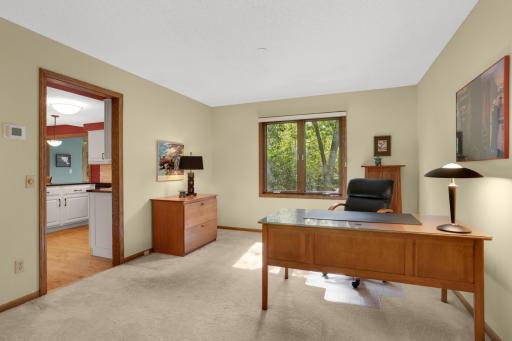 Main floor office could also be a dining room (ceiling junction box for light fixture available) or playroom