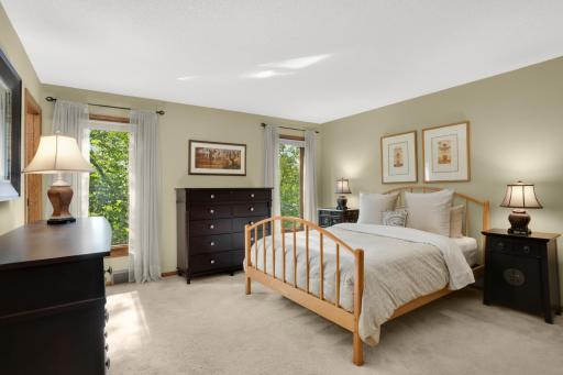 Owner's en-suite faces the private backyard
