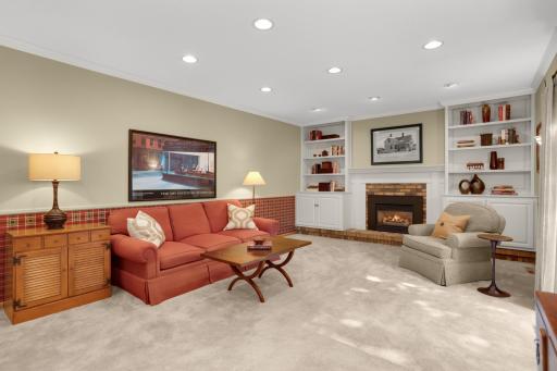 Enameled built-ins provide plenty of storage