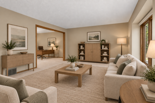 AI generated image changing only paint color and decor