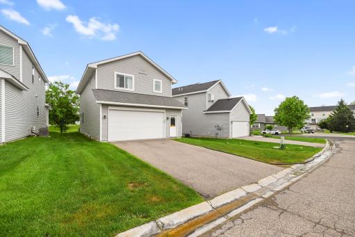 Large 2 stall garage attached in the back of the home