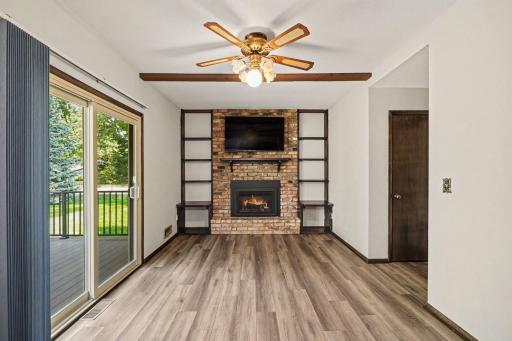 gas fireplcae in family room
