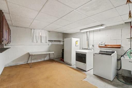bright laundry room