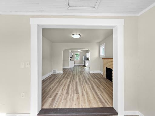 Living room, dining room & kitchen