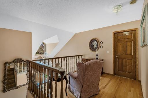 loft area overlooking the foyer