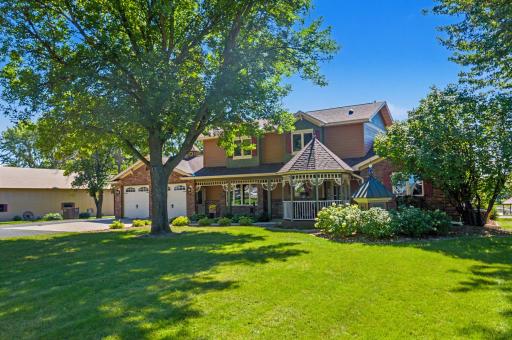 Photo for 9561 45th Street NE, Saint Michael, MN 55376 - listing #7137513 Front view on 10 gorgeous acres with HUGE shops, pool, pond, gazebo and so much more!