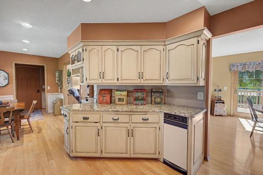 Ample cabinetry throughout the kitchen