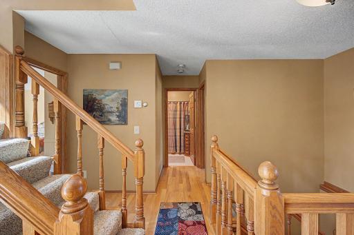 Front entry way looking towards main floor bedrooms and bathroom