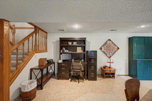Tiled floor for home office or play area, whatever you need