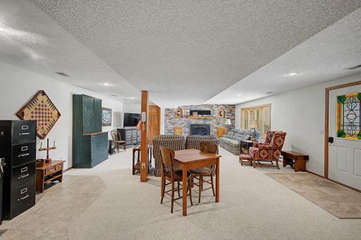 Great space for game night or a puzzle