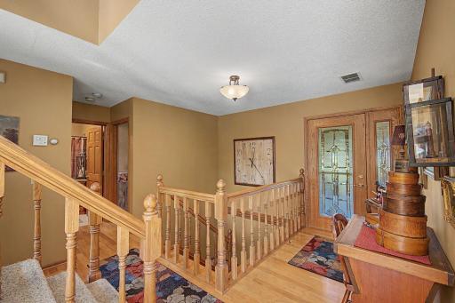 Front entry way and stairs leading to the basement