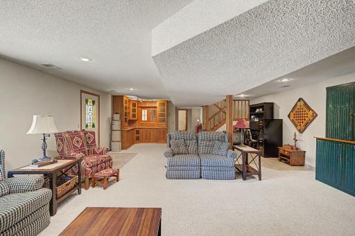 Family room walks out to patio and pool