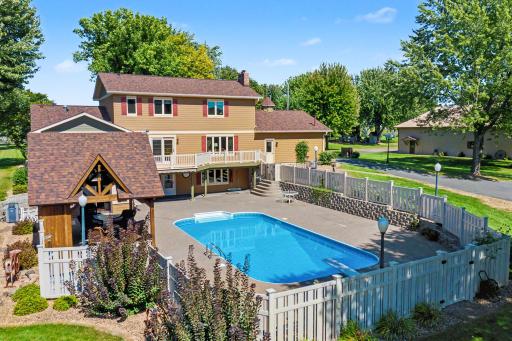 Pool gets ample sunlight throughout the day