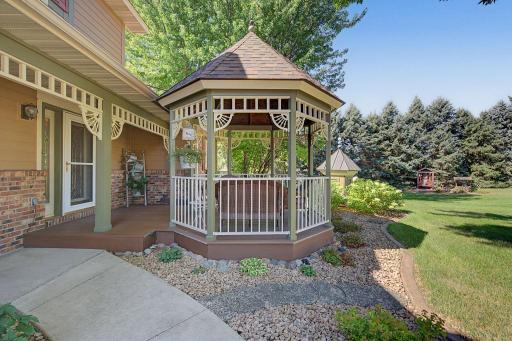Covered porch and gazebo for those sunrises and sunsets