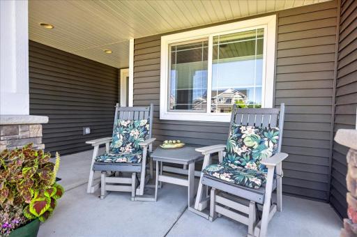 Spacious Covered patio for your morning coffee