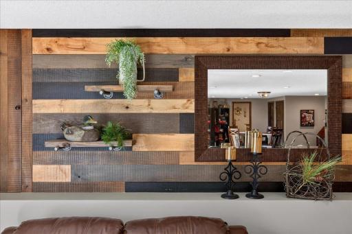 A Custom Wood Accent Wall Adds Warmth and Character