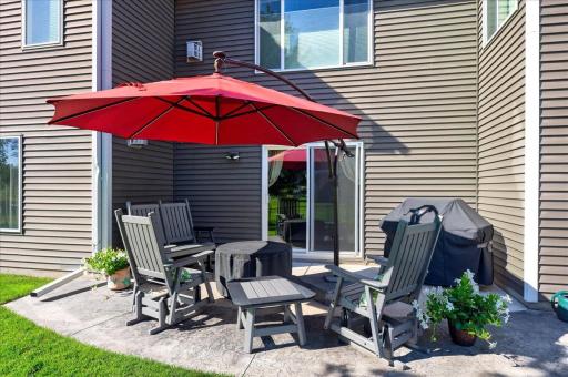Settle In for Quiet Evenings Under the Patio Umbrella