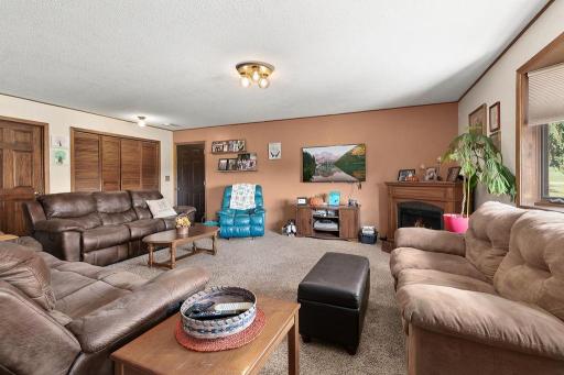 Entertain in the large, main floor family room