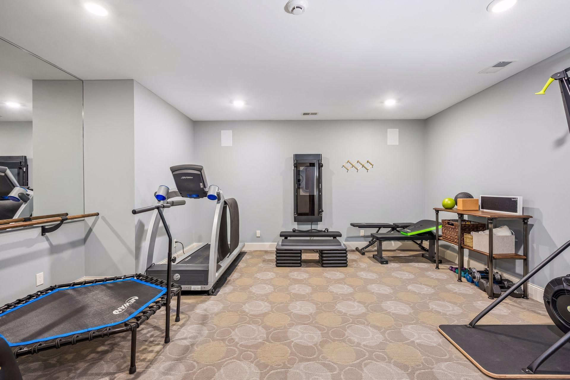 A private exercise space makes wellness part of everyday life at home.