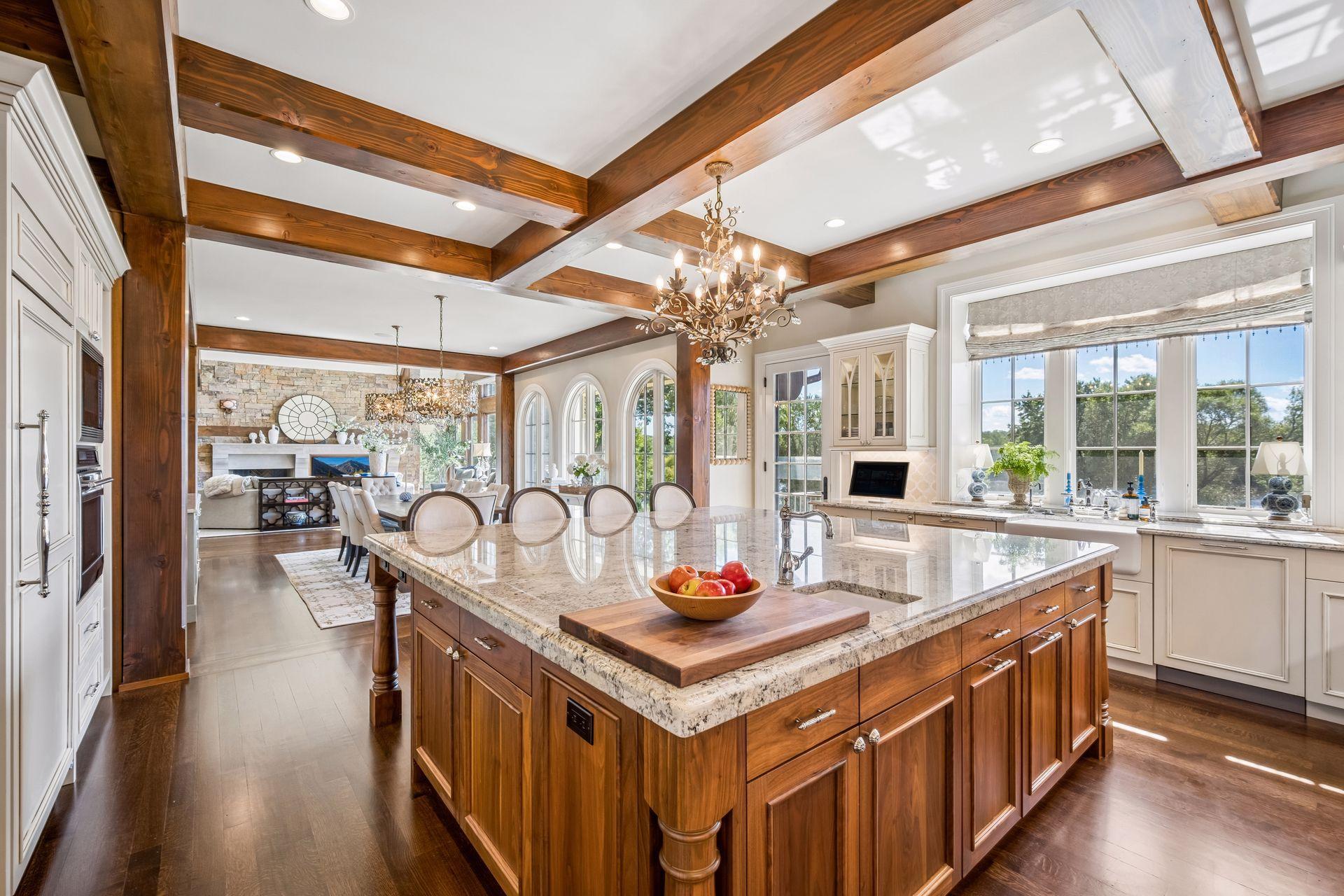 A beautifully appointed kitchen designed equally for entertaining and everyday living.